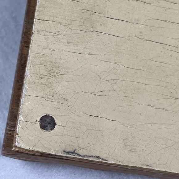 Wooden Vintage Pen Ink Holder Handcarved Minimalist Design Depression Era 1930s - Picture 10 of 11